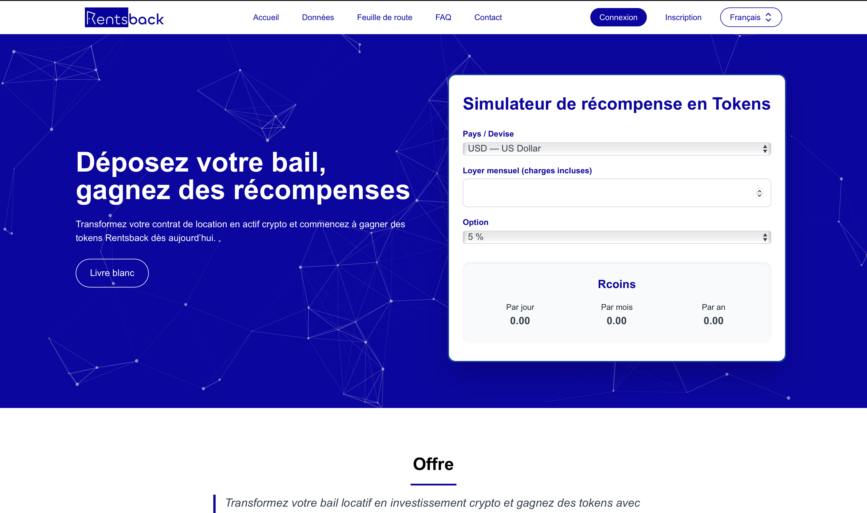 Aperçu du projet Rentsback